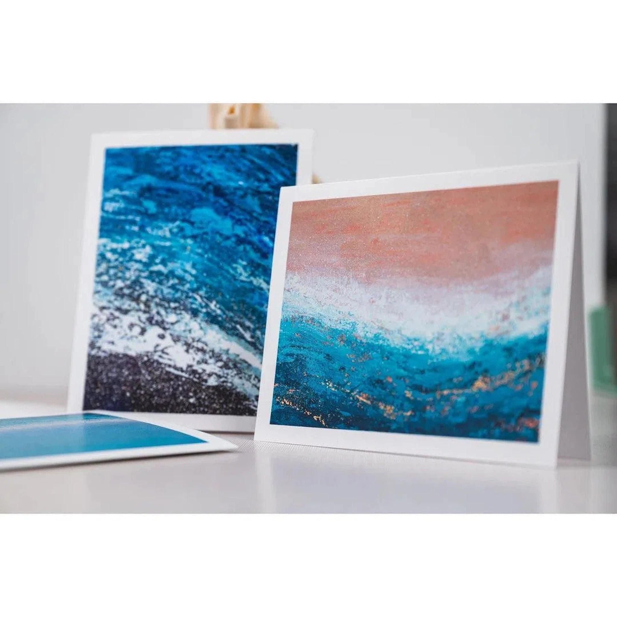 Coastal Abstract Note Cards