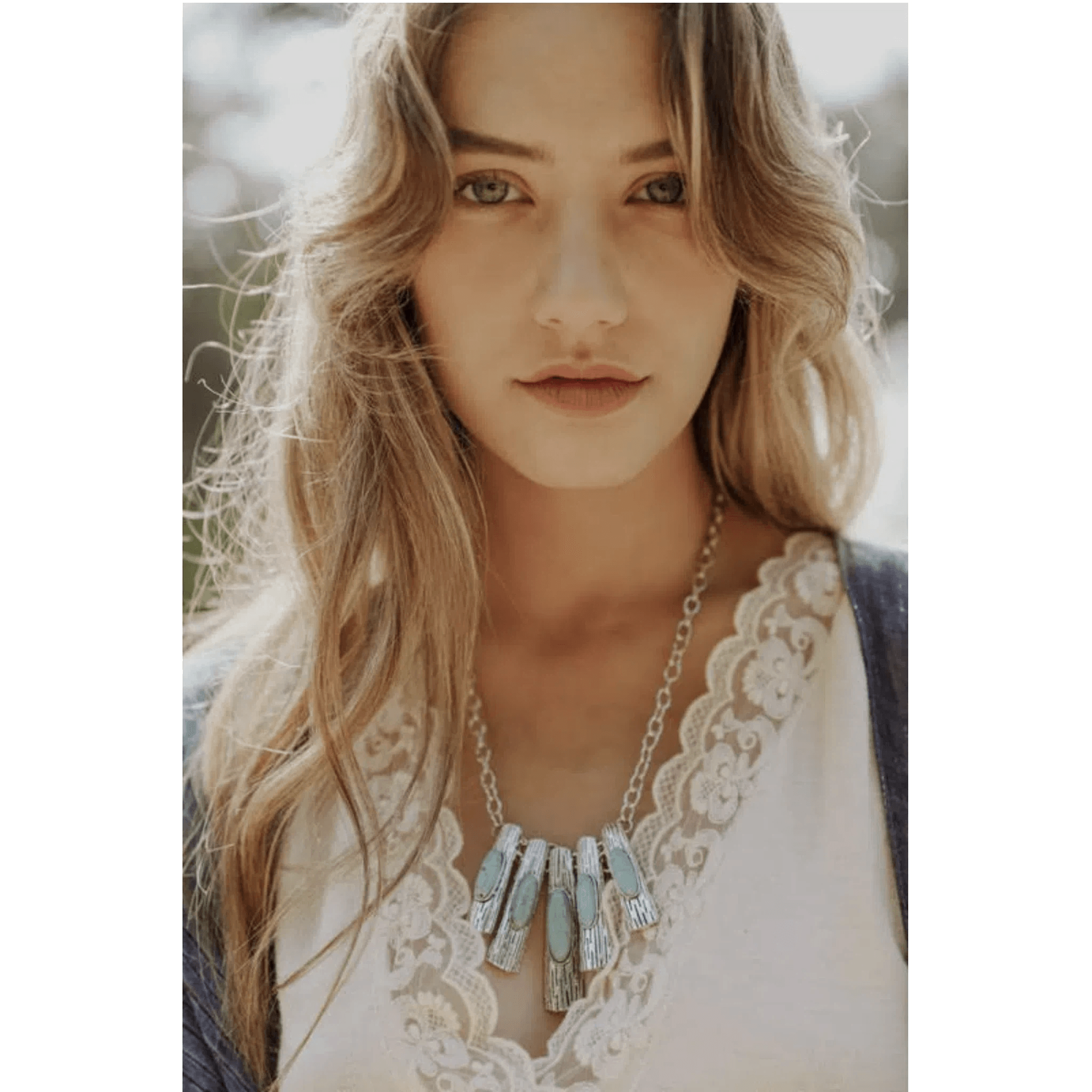 Five-Piece Turquoise Pendant Necklace