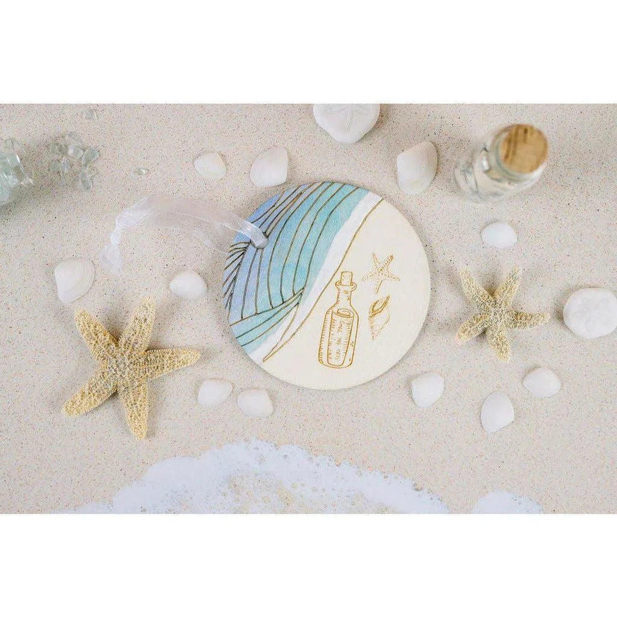 Hand-painted Seas the Day Ornament