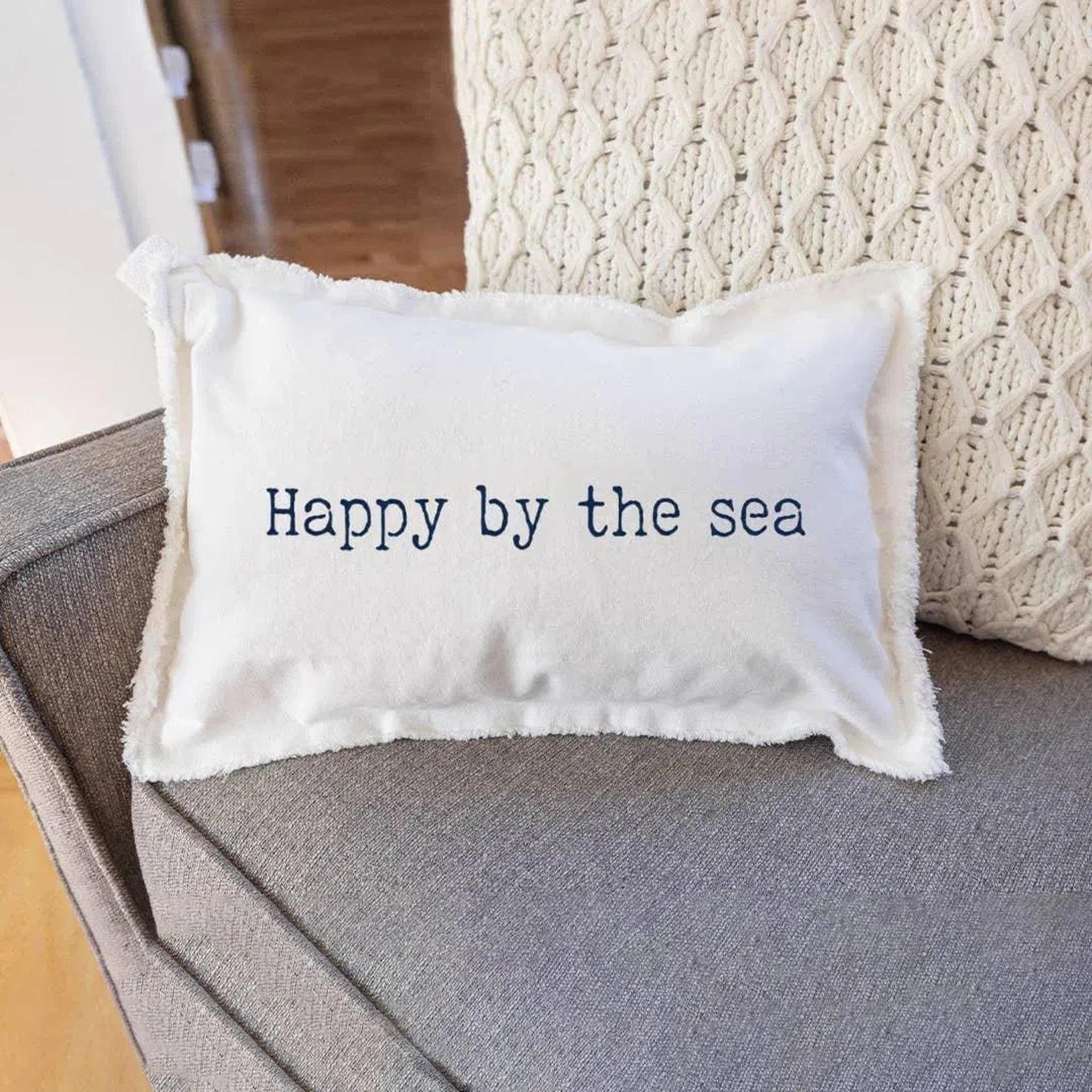 Happy by The Sea Pillow