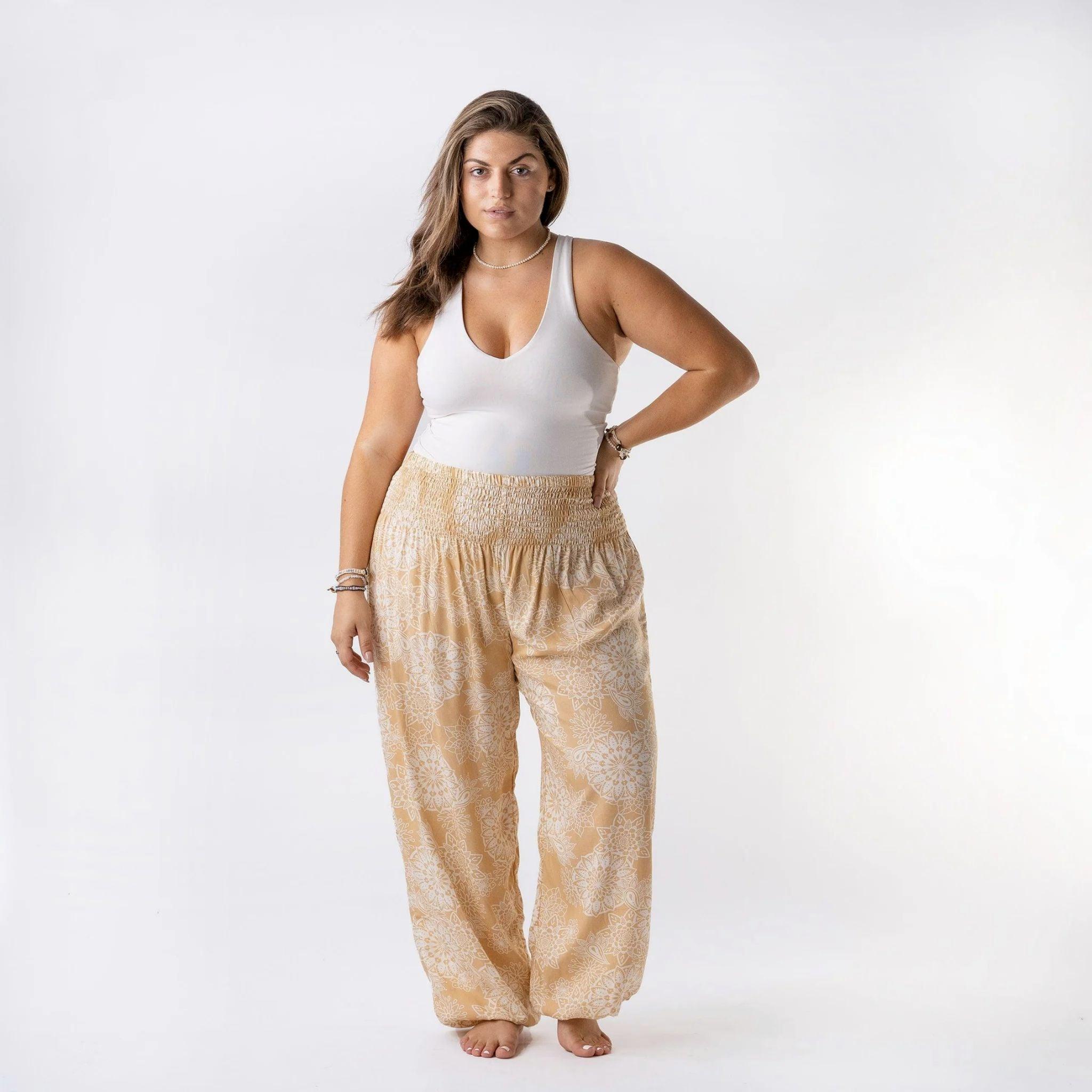 Plus Size Teal Lotus Pants  Plus size harem pants, Earthy outfits