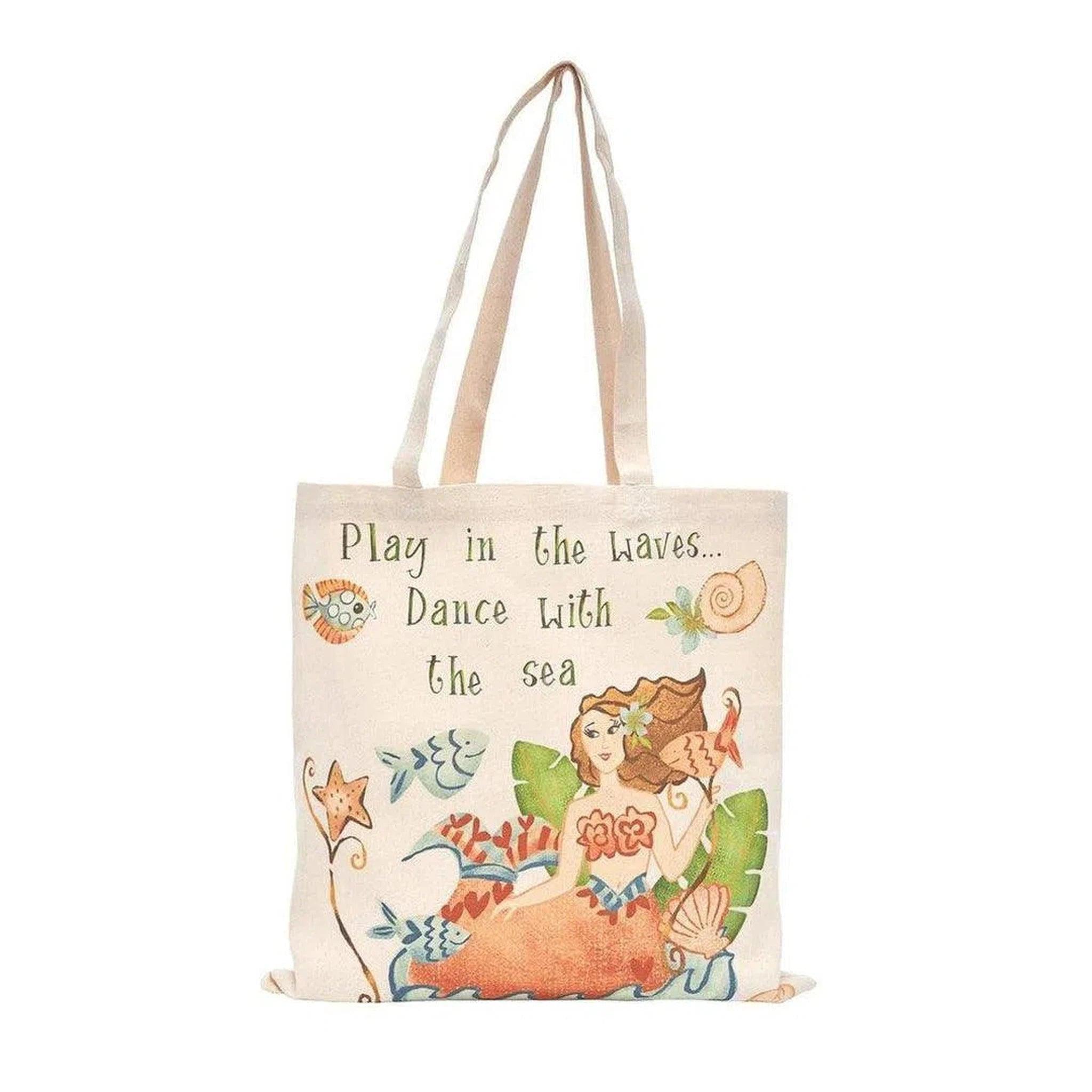 Play in the Waves, Dance with the Sea Mermaid Tote Bag