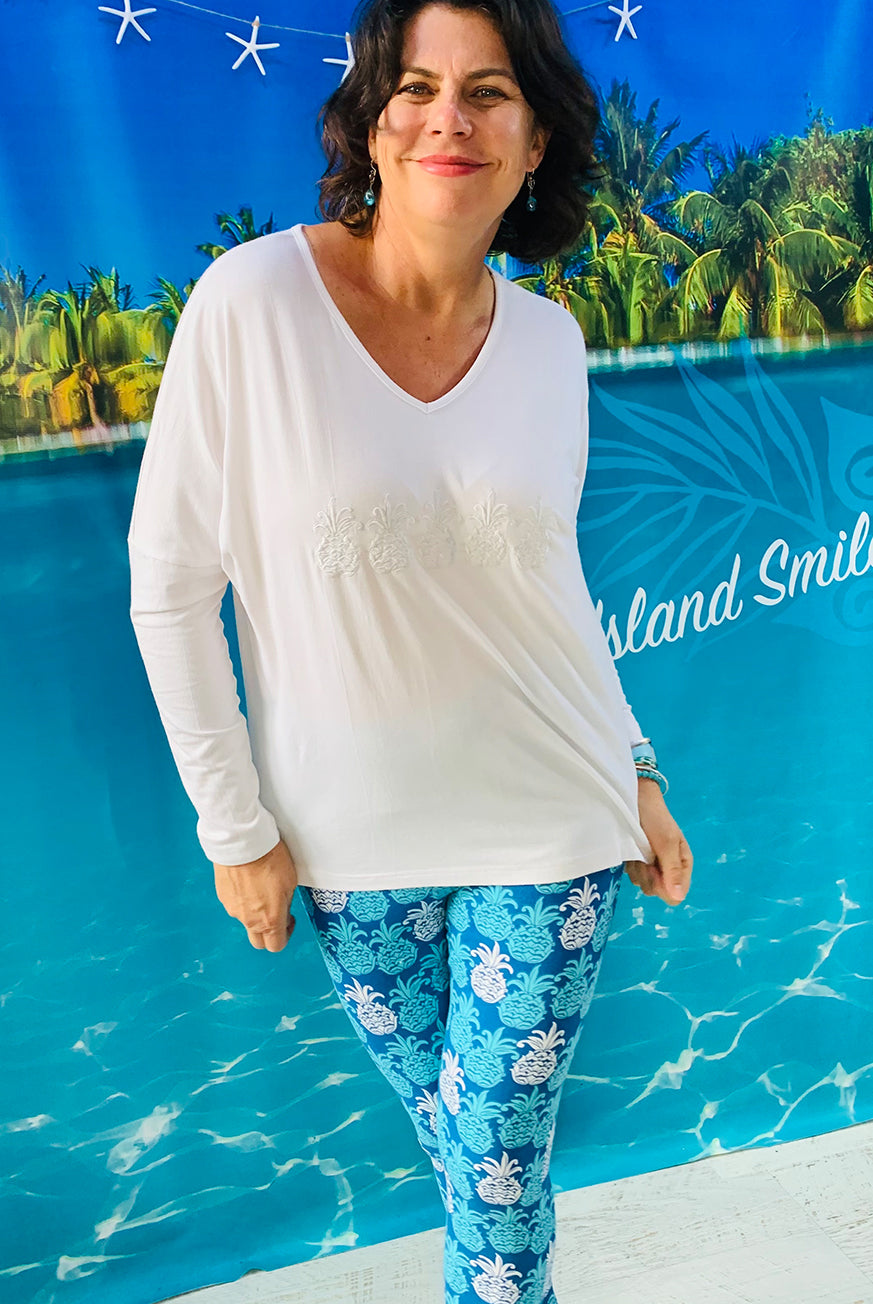 Tango Tropical Blue Leggings