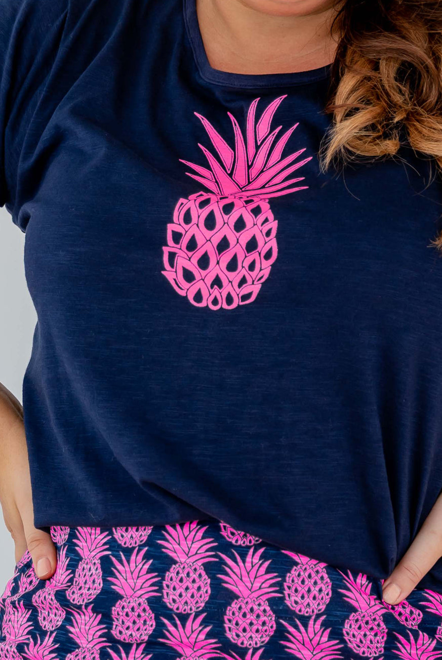 Teardrop Pineapple Cotton Tee